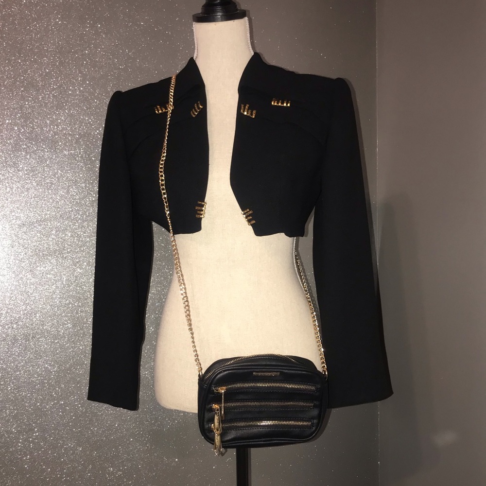 Rampage gold zippers crossbody bag